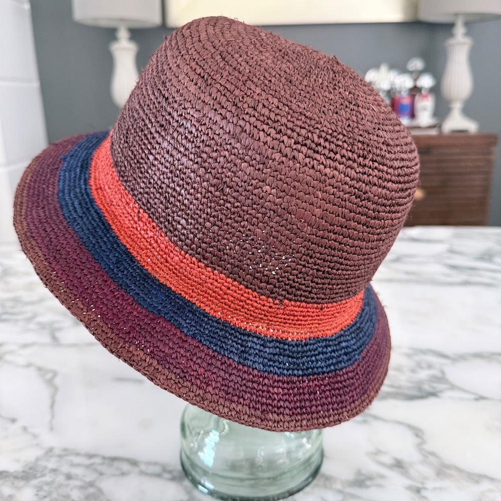 Paul Smith 100% Straw Hat,‎ Made in Italy, Size med